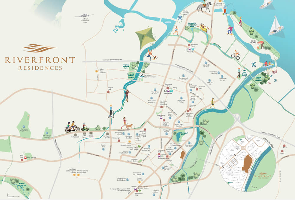 Rivercove Residences Location Map