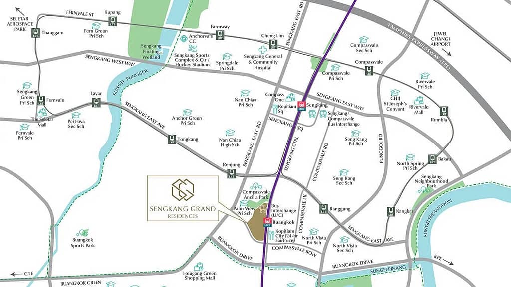 Sengkang Grand Residences Location Map