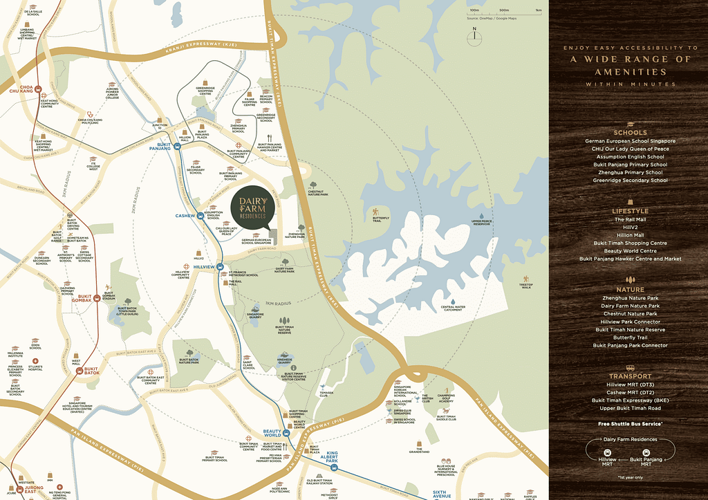 Dairy Farm Residences Location